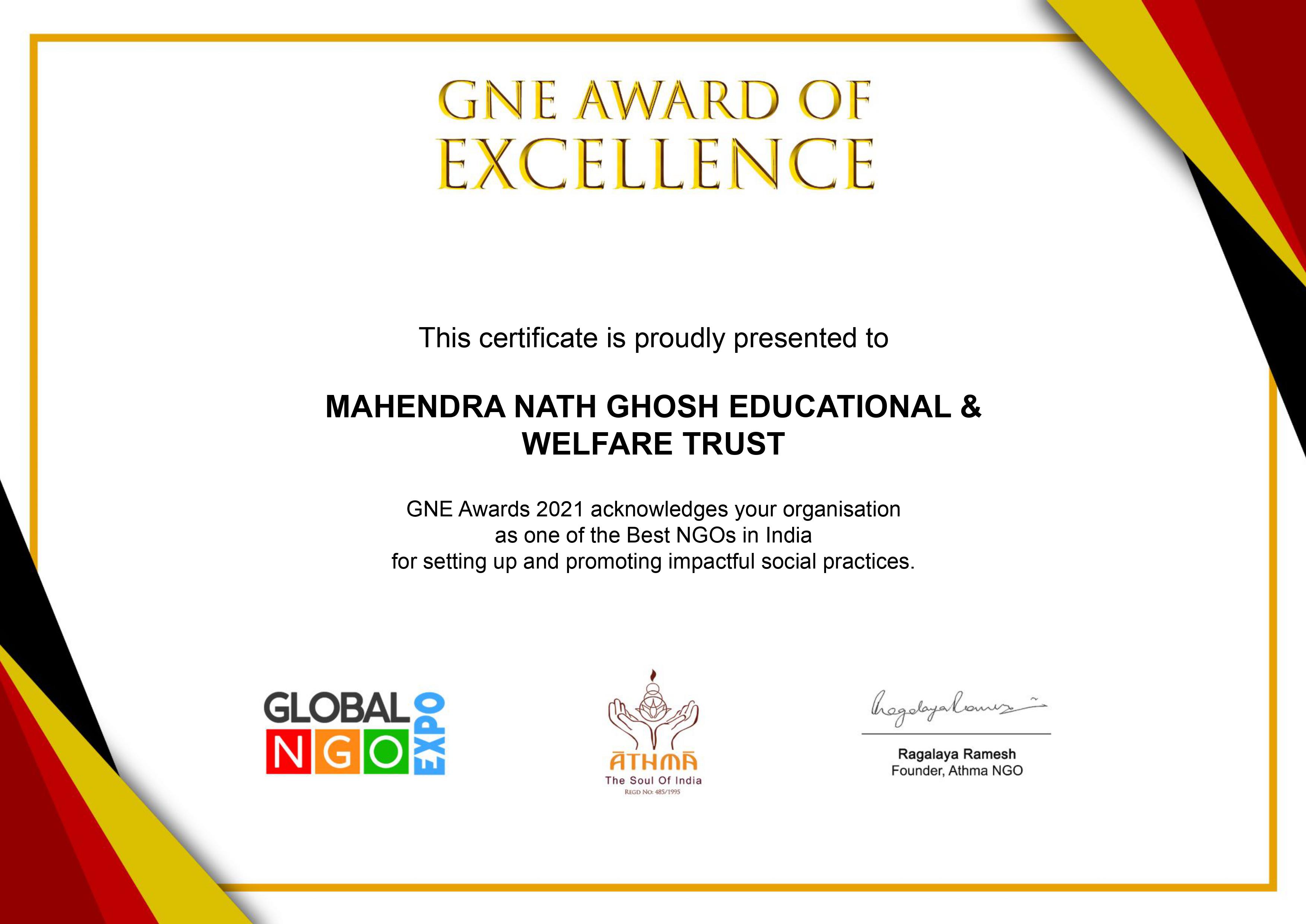 MNG Academy | Awards